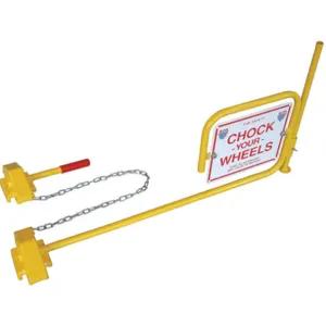 APPROVED VENDOR 22XW92 Rail Car Wheel Chocks And Flag | AB7GEF