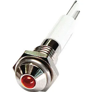 APPROVED VENDOR 24M020 Round Indicator Light Red 12vdc | AB7YFQ