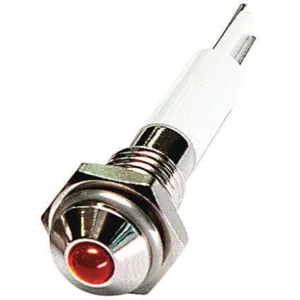 APPROVED VENDOR 24M023 Round Indicator Light Red 24vdc | AB7YFU