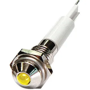 APPROVED VENDOR 24M024 Round Indicator Light Yellow 24vdc | AB7YFV