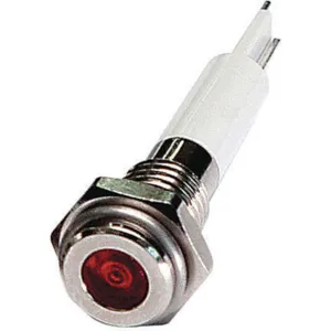 APPROVED VENDOR 24M037 Flat Indicator Light Red 24vdc | AB7YGJ