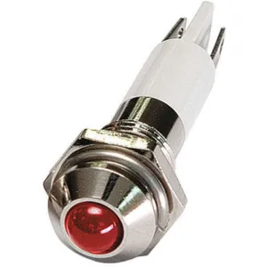 APPROVED VENDOR 24M045 Round Indicator Light Red 24vdc | AB7YGT