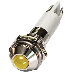 APPROVED VENDOR 24M043 Round Indicator Light Yellow 12vdc | AB7YGQ