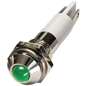 APPROVED VENDOR 24M044 Round Indicator Light Green 12vdc | AB7YGR