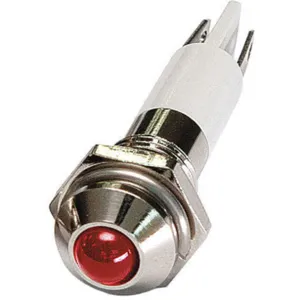 APPROVED VENDOR 24M048 Round Indicator Light Red 110vac | AB7YGW