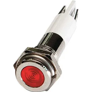 APPROVED VENDOR 24M060 Flat Indicator Light Red 12vdc | AB7YHJ