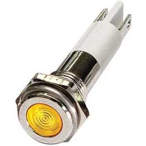 APPROVED VENDOR 24M066 Flat Indicator Light Yellow 24vdc | AB7YHQ