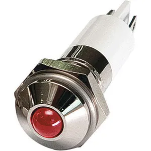 APPROVED VENDOR 24M075 Round Indicator Light Red 12vdc | AB7YJA