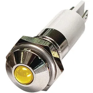 APPROVED VENDOR 24M076 Round Indicator Light Yellow 12vdc | AB7YJB