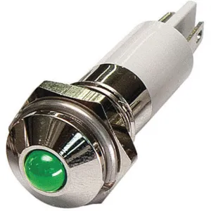 APPROVED VENDOR 24M077 Round Indicator Light Green 12vdc | AB7YJC