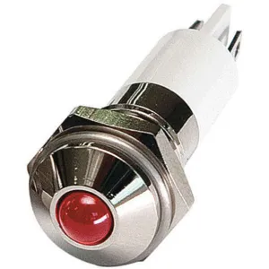 APPROVED VENDOR 24M078 Round Indicator Light Red 24vdc | AB7YJD