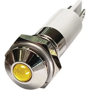 APPROVED VENDOR 24M082 Round Indicator Light Yellow 110vac | AB7YJH