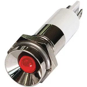 APPROVED VENDOR 24M084 Protrude Indicator Light Red 12vdc | AB7YJK