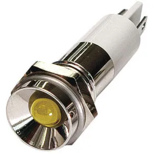 APPROVED VENDOR 24M085 Protrude Indicator Light Yellow 12vdc | AB7YJL