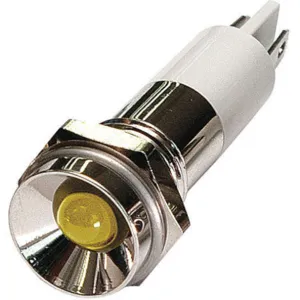 APPROVED VENDOR 24M091 Protrude Indicator Light Yellow 110vac | AB7YJT