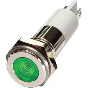 APPROVED VENDOR 24M095 Flat Indicator Light Green 12vdc | AB7YJX