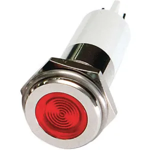 APPROVED VENDOR 24M127 Flat Indicator Light Red 12vdc | AB7YLF