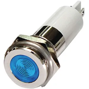 APPROVED VENDOR 24M130 Flat Indicator Light Blue 12vdc | AB7YLJ