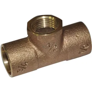 APPROVED VENDOR 24W594 Reducing Tee 3/4 x 3/4 x 1/2 Inch C x C x Fnpt | AB7ZNR