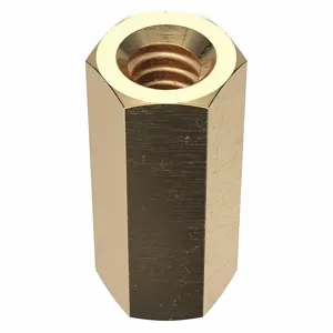 APPROVED VENDOR 250011BG Rod Coupling Nut Brass 1/4-20, 5PK | AA9XQT 1HY60