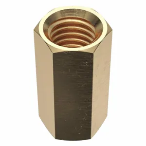 APPROVED VENDOR 250017BG Rod Coupling Nut Brass 1/2-13, 5PK | AA9XQW 1HY66