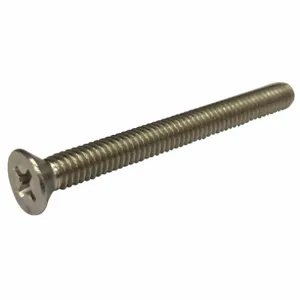 APPROVED VENDOR 2AA24 Machine Screw Flat Stainless Steel 1-72 X 3/8 L, 100PK | AB8WNJ