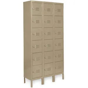 APPROVED VENDOR 2HFK8 Unassembled Locker W 36 D 18 H 78 Tan | AC2ARE