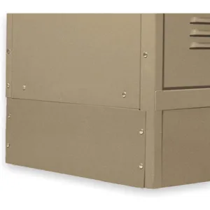 APPROVED VENDOR 2HFP1 Locker End Base D 12 Inch H 6 Inch Tan | AC2ATB