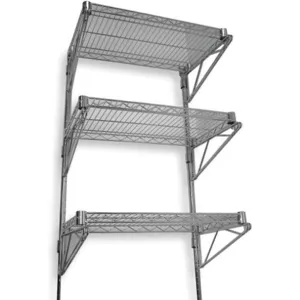 APPROVED VENDOR 2HGF5 Wall Shelving H 54 W 60 D 18 Chrome | AC2AWG