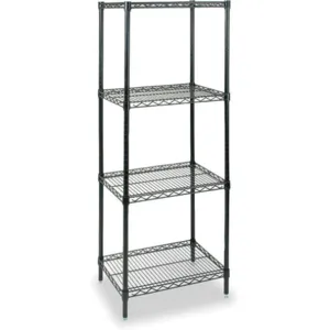 APPROVED VENDOR 2KPK9 Shelving Starter H 63 W 36 D 18 Black | AC2JPG