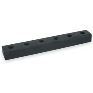 APPROVED VENDOR 2MYP9 Dock Bumper 30 x 3 x 4-1/2 Inch Rubber - Pack Of 2 | AC2UVU