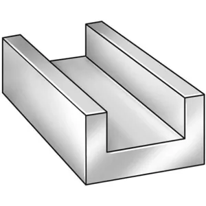 APPROVED VENDOR 6ALZ2 U-channel Aluminium 6063 0.062 Th 1/2 Inch x 8 Feet | AE7UPK