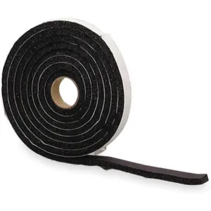 APPROVED VENDOR 2RRF1 Foam Seal 10 Feet 1/2 Inch Width Black Rubber | AC3DDU 5MFG8