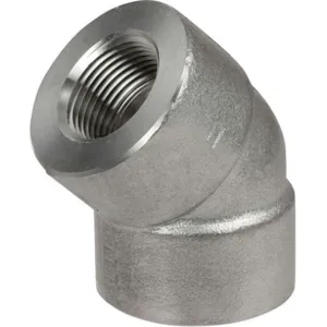 APPROVED VENDOR 2TV77 Elbow 45 Degree 1/8 Inch Threaded 316 Stainless Steel | AC3JAP