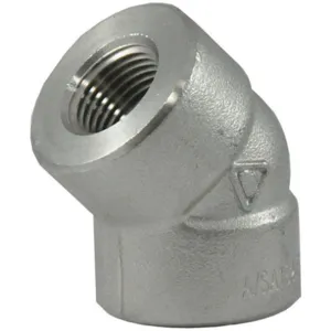 APPROVED VENDOR 2UA63 Elbow 45 Degree 1/2 Inch 304 Stainless Steel | AC3KCN