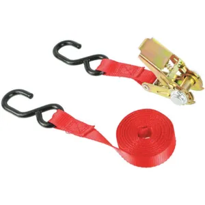 APPROVED VENDOR 2VKP3 Tie-down Strap Ratchet 15 Feet x 1 Inch - Pack Of 2 | AC3QTJ