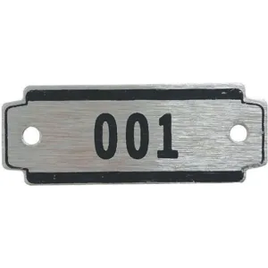 APPROVED VENDOR 2VUV8 Number Plate Numbers 1-10 - Pack Of 10 | AC3RXZ