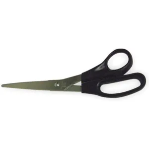 APPROVED VENDOR 2WFX1 Scissors 8 Inch Black Hard Grip Handle | AC3UKH