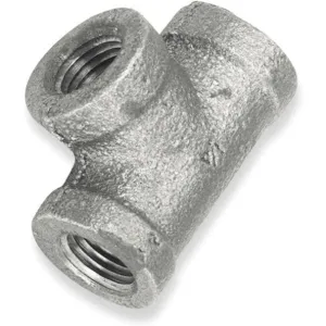 APPROVED VENDOR 2WJ37 Reducing Tee 2 1/2 x 1 Inch Galvanised | AC3UXP