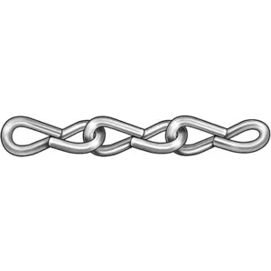 APPROVED VENDOR 2ZDE8 Jack Chain Single Zinc Size 10 43 Lb 100 Feet | AC4EDH