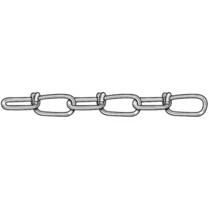 APPROVED VENDOR 2ZDJ4 Chain Double Galvanised Size 2/0 255 Lb Load 100 Feet | AC4EET