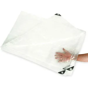 APPROVED VENDOR 2ZJ53 Tarp Polyethylene Transparent 12 x 16 Feet | AC4EXW