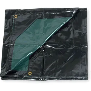 APPROVED VENDOR 2ZJ63 Tarp Nylon Vinyl Laminated Black/green 20x30 Feet | AC4EYG