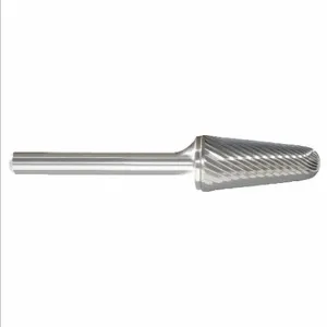 APPROVED VENDOR 310-001187 Cone Bur, Single Cut, 1/4 Inch Shank, 1/2 Inch Head, 1-1/8 Inch Length of Cut, Carbide | CN2RVH 19D775