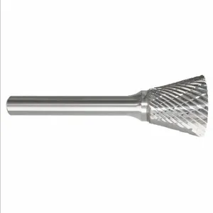 APPROVED VENDOR 310-002221 Inverted Cone Bur, Double Cut, 1/8 Inch Shank Dia., 3/32 Inch Head Dia. | CN2TNF 19D931