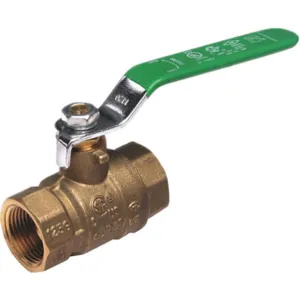 APPROVED VENDOR 32H995 Ball Valve Low Lead Brass Inline Fnpt 3/8 In | AC6AGE