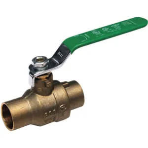 APPROVED VENDOR 32J014 Ball Valve Low Lead Brass Inline Solder 2 In | AC6AGZ