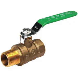 APPROVED VENDOR 32J016 Ball Valve Low Lead Brass Fnpt x Mnpt 3/4 In | AC6AHB