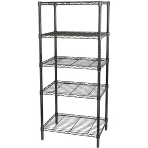 APPROVED VENDOR 32V395 Wire Shelving 63x36x18 5 Shelf Black | AC6CKW