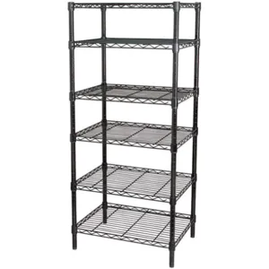 APPROVED VENDOR 32V417 Wire Shelving 74x36x18 6 Shelf Black | AC6CLU